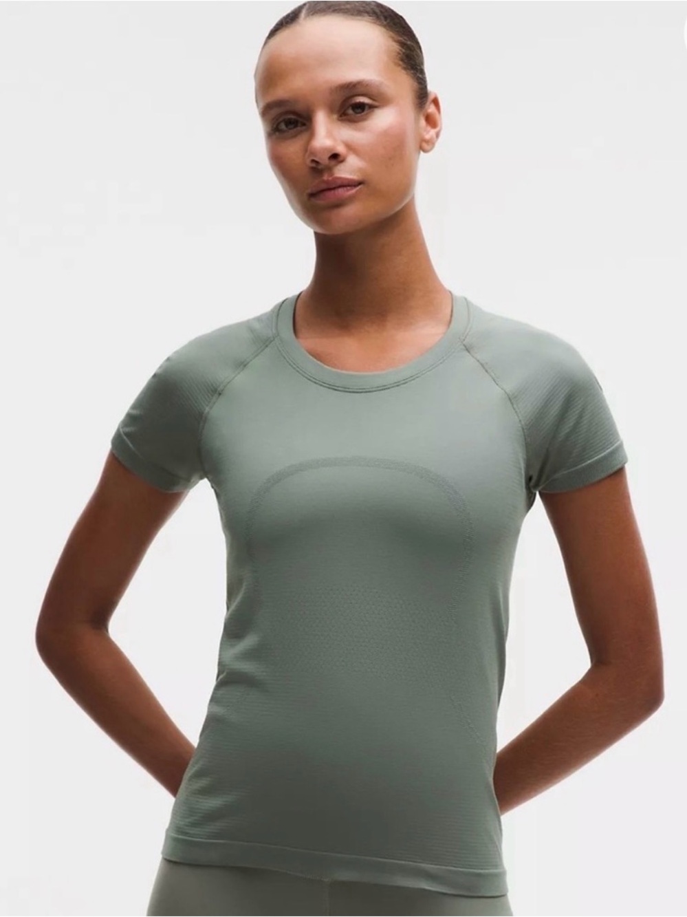 lululemon athletica Swiftly Short Sleeve *Hip Length Willow Green 2
